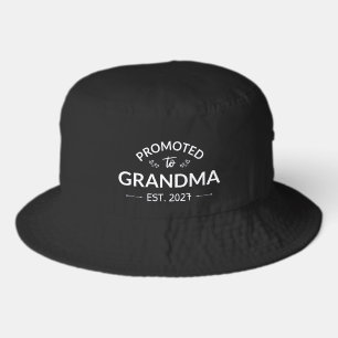 Promoted To Grandma Est 2027 New Nana II Bucket Hat