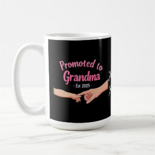 Promoted to Grandma Established 2025 Announcement Coffee Mug