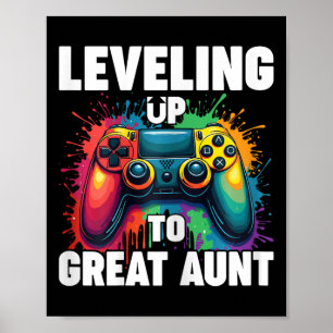 Promoted To Grandma Gender Reveal Leveling Up To G Poster