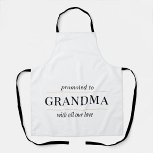 Promoted to Grandma Gift Apron