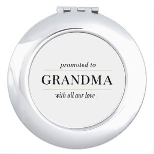 Promoted to Grandma Gift Compact Mirror