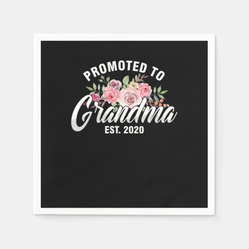 Promoted To Grandma Grandmother To Be Gift  Napkins