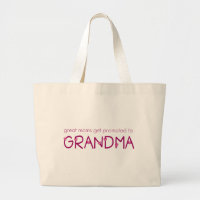 Promoted to Grandma Large Tote Bag
