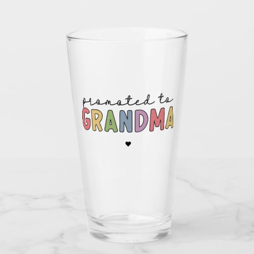 Promoted to Grandma New Grandma to be gifts Glass
