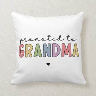 Promoted to Grandma New Grandma to be gifts Throw Pillow