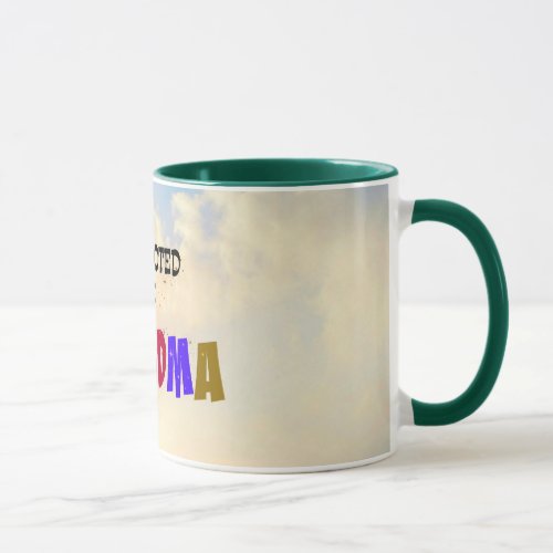 Promoted to Grandma Pastel Clouds Design Mug