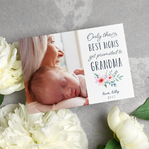 Promoted to Grandma Photo Card