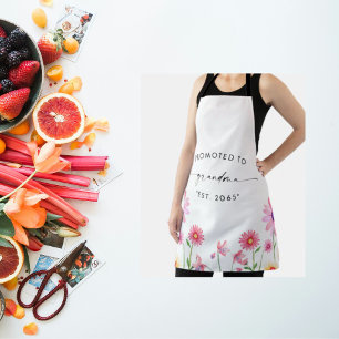 Promoted to Grandma Pregnancy Announcement Apron