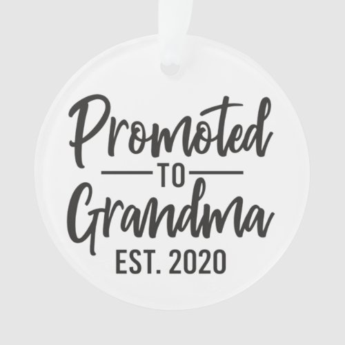 Promoted to Grandma _ Pregnancy Announcement _  Ornament