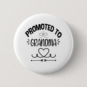 Promoted to Grandma Pregnancy Reveal Button