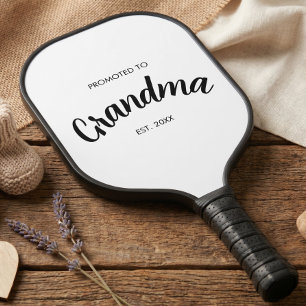 Promoted To Grandma Pregnancy Reveal Grandma Gift  Pickleball Paddle