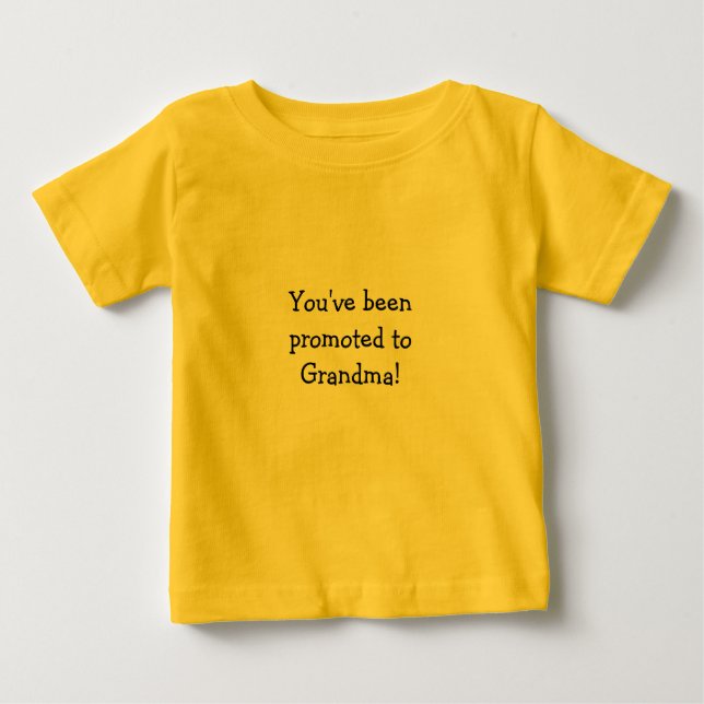 Promoted to Grandma T-shirts Grandmas Tees (Front)