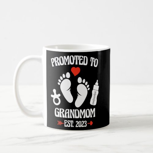 Promoted To Grandmom 2023 First Time New Grandma P Coffee Mug