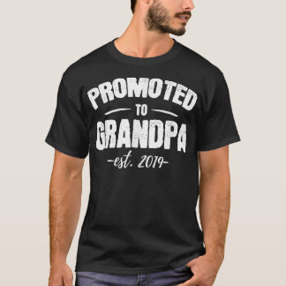 Promoted to Grandpa 2019 New Grandfather to be Gif T-Shirt