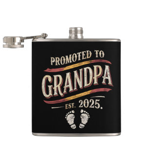 Promoted To Grandpa 2025 Grandpa est 2025  Flask