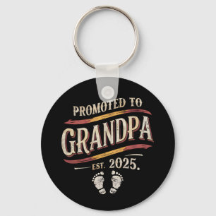 Promoted To Grandpa 2025 Grandpa est 2025  Keychain
