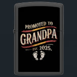 Promoted To Grandpa 2025 Grandpa est 2025  Zippo Lighter<br><div class="desc">Promoted To Grandpa 2025 Grandpa est 2025 Soon To Be Grandpa</div>