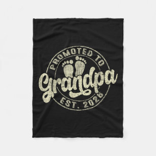 Promoted To Grandpa 2026 Expecting Baby Soon To Be Fleece Blanket