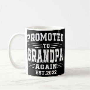 Promoted To Grandpa Again 2022 Grandpa Again Coffee Mug