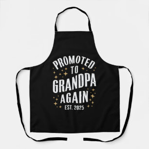 Promoted to Grandpa Again 2025 Soon Grandfather  Apron