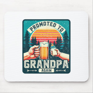 Promoted To Grandpa Again Mouse Pad