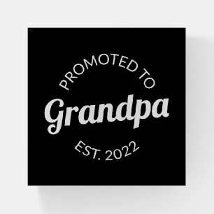 Promoted To Grandpa Est. 2022 I Paperweight