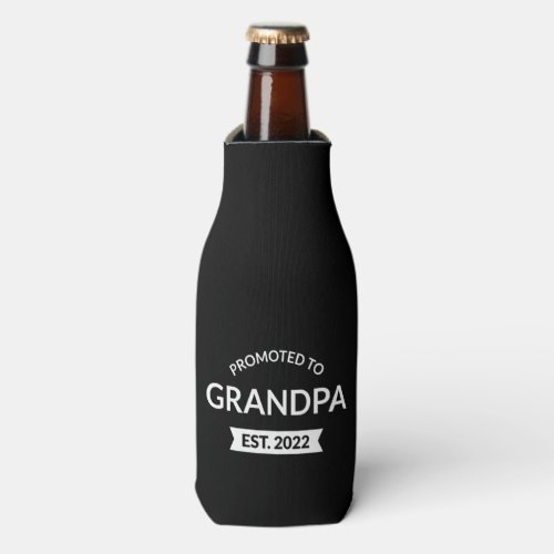 Promoted To Grandpa Est 2022 II Bottle Cooler