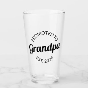 Promoted To Grandpa Est. 2024 I Glass