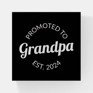 Promoted To Grandpa Est. 2024 I Paperweight