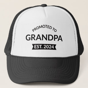 Promoted To Grandpa Est. 2024 II Trucker Hat