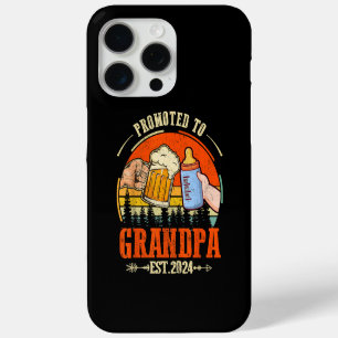 Promoted to Grandpa Est 2024 Retro Fathers Day New iPhone 15 Pro Max Case