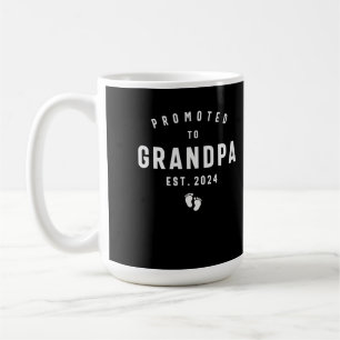 Promoted to Grandpa Est 2024 Soon to Be Grandpa Coffee Mug
