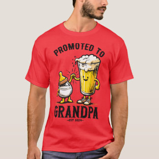 Promoted To Grandpa Est 2024 T-Shirt