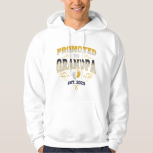 Promoted To Grandpa Est. 2025 First Time Papa Hoodie