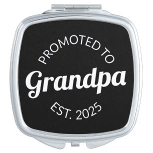 Promoted To Grandpa Est. 2025 I Compact Mirror