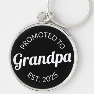 Promoted To Grandpa Est. 2025 I Keychain