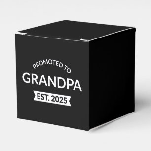 Promoted To Grandpa Est. 2025 II Favor Boxes