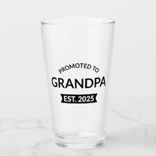 Promoted To Grandpa Est. 2025 II Glass