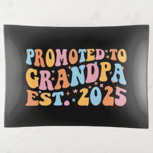Promoted To Grandpa Est. 2025 III Trinket Tray
