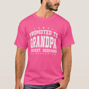 Promoted To Grandpa Est 2025 Soon To Be Grandpa Ag T-Shirt