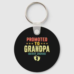 Promoted To Grandpa Est 2025 Soon To Be Grandpa Fa Keychain