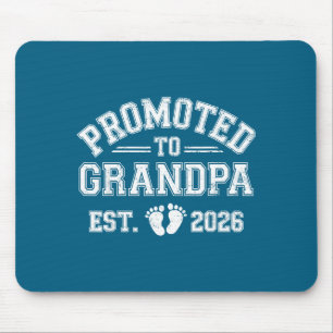 Promoted to grandpa est 2026 from new mom dad mouse pad