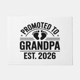 Promoted to Grandpa, Est. 2026, Funny New Grandpa  Doormat