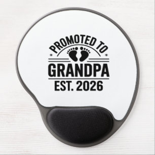 Promoted to Grandpa, Est. 2026, Funny New Grandpa  Gel Mouse Pad