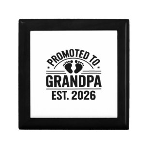 Promoted to Grandpa, Est. 2026, Funny New Grandpa Gift Box