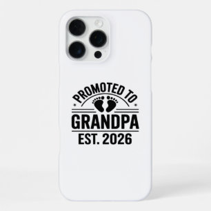Promoted to Grandpa, Est. 2026, Funny New Grandpa iPhone 16 Pro Max Case