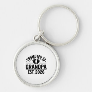 Promoted to Grandpa, Est. 2026, Funny New Grandpa Keychain