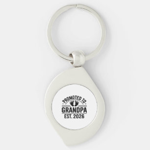 Promoted to Grandpa, Est. 2026, Funny New Grandpa Keychain