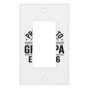 Promoted to Grandpa, Est. 2026, Funny New Grandpa  Light Switch Cover