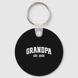 Promoted To Grandpa Est. 2026 Grandparent Baby Ann Keychain